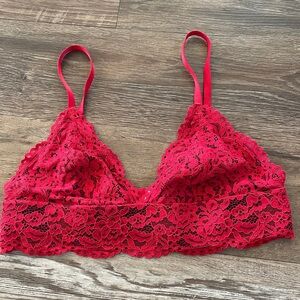 B.tempt’d red lace bralette M